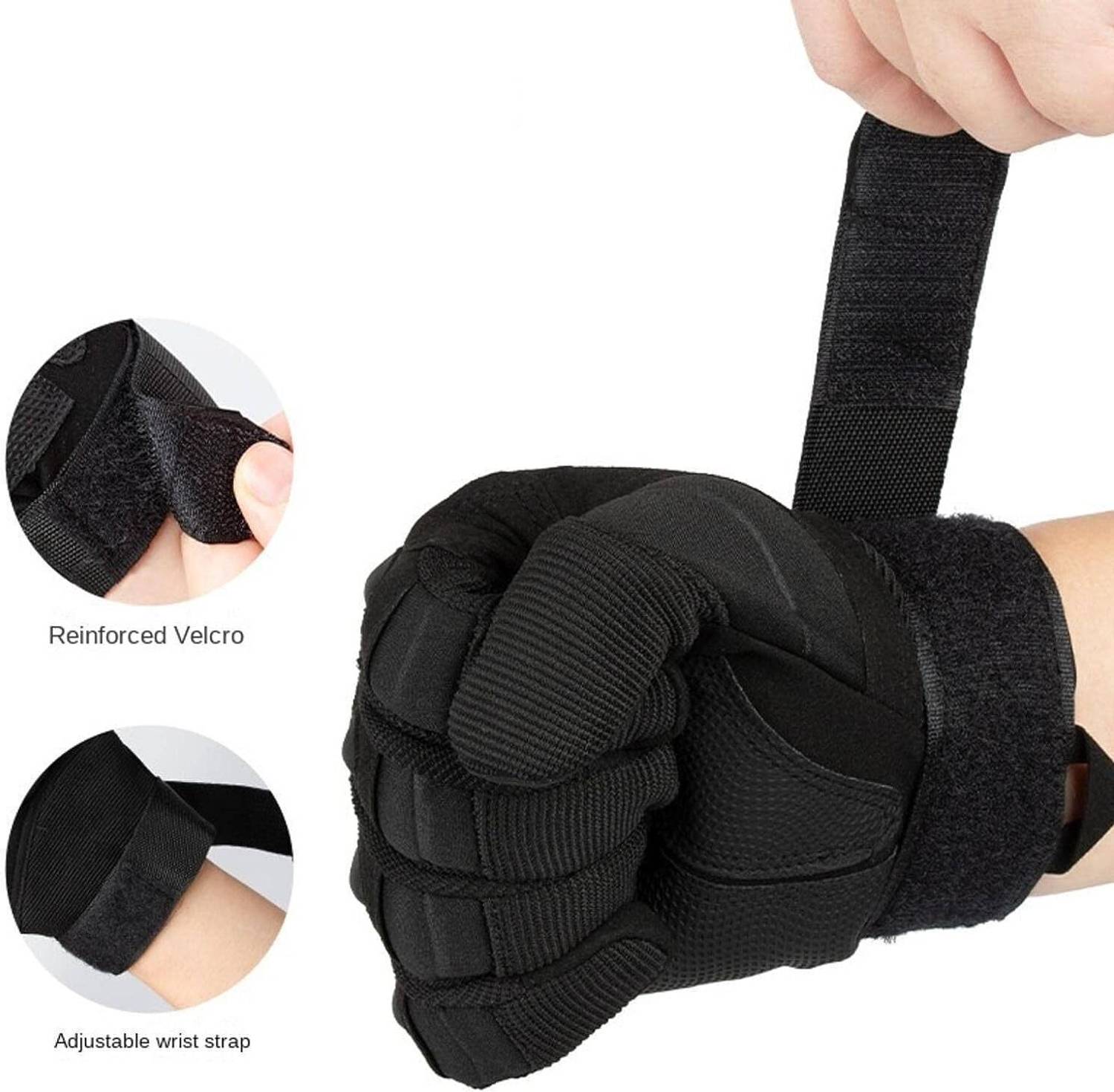 BAD OWL Full Finger Hard Knuckle Gloves - Image 2