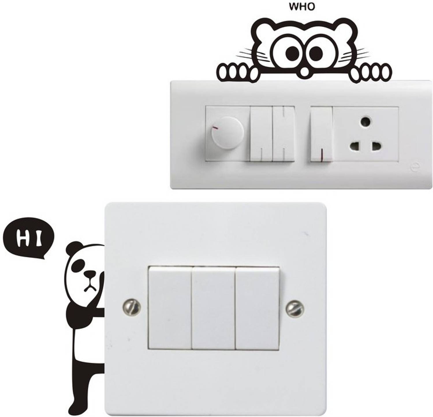 Ainan Décor 30 cm Beautiful and creative switch board sticker Self Adhesive Sticker