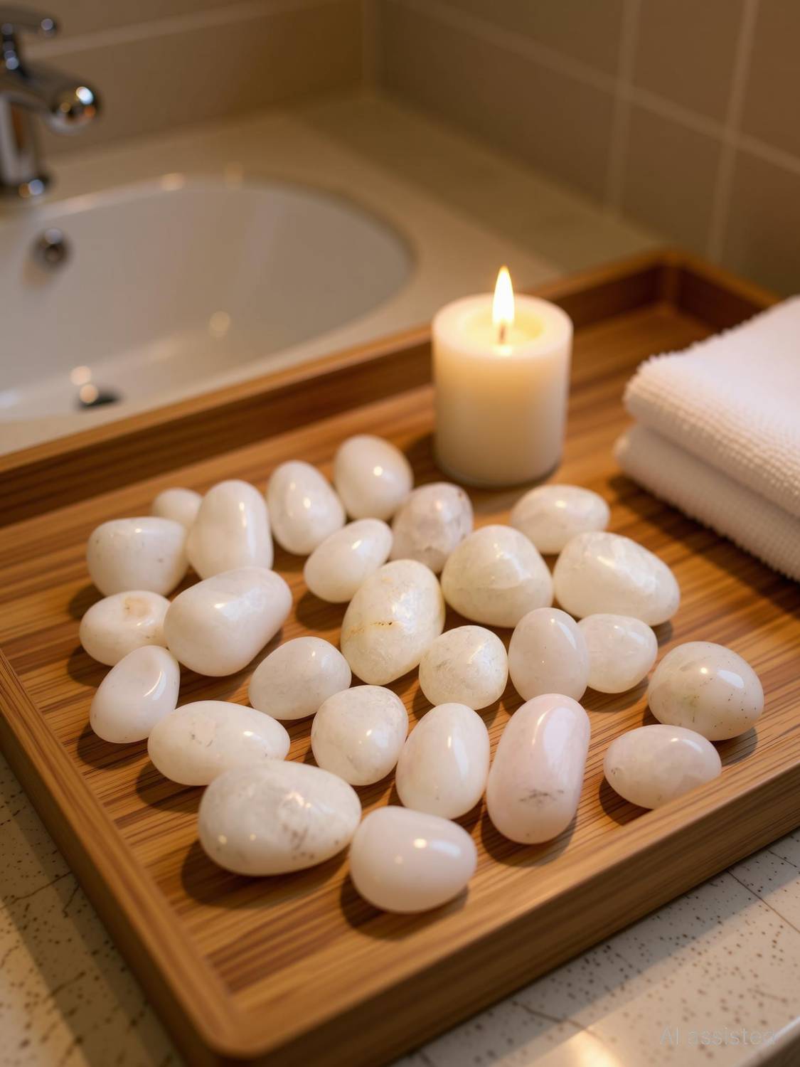 AFD AFD001 Polished Asymmetrical, Oval, Round, Angular Marble Pebbles
