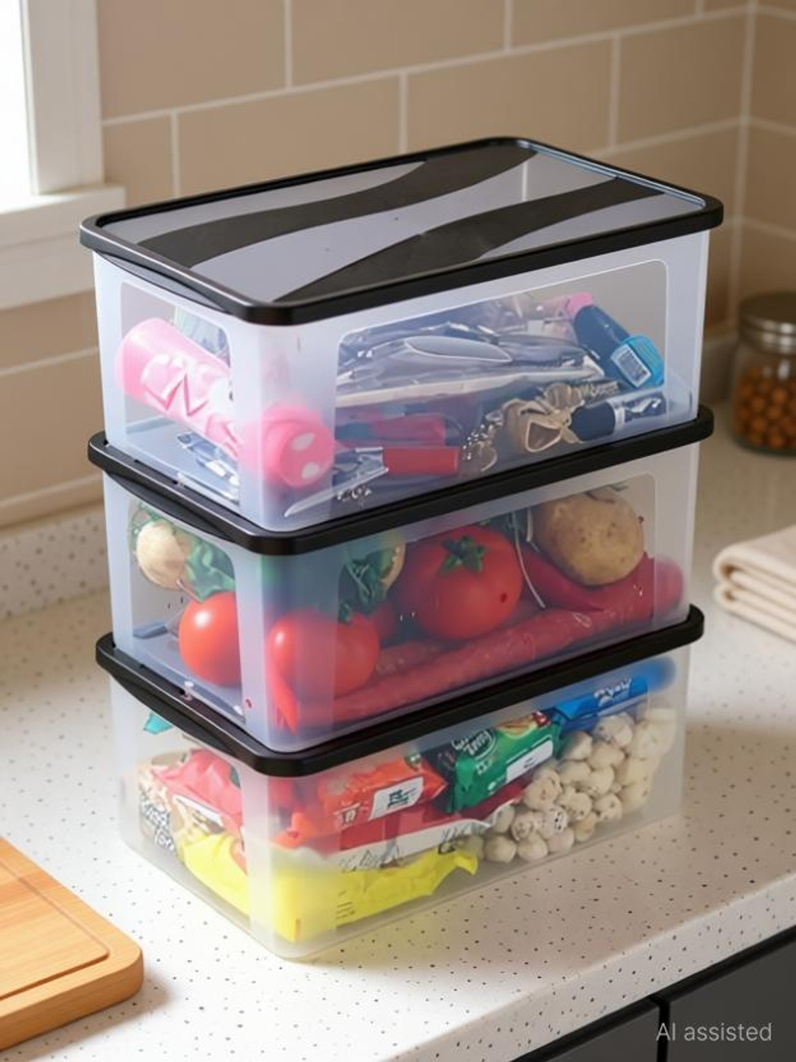 Image of STREPTO Plastic Storage Basket