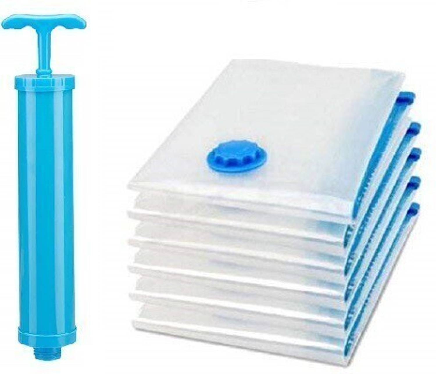 ANADI Vacuum Bags Reusable Space Saver Quit Plastic Rectangular Storage Bag With Pump Travel Storage Vacuum Bags, High Volume Storage Vacuum Bags