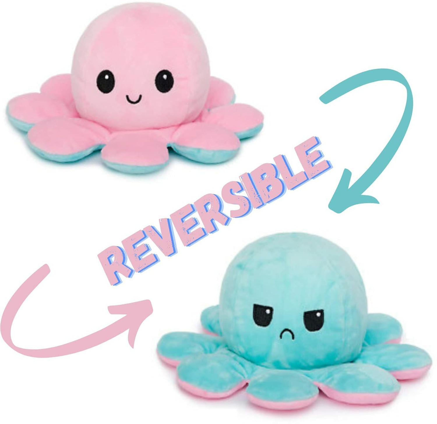 Image of HELLOBEAR Premium Quality Super Soft Reversibl Octopus Soft Toy for Kidse - 20 cm