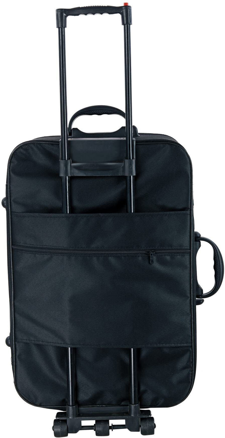 Image of SKYLINE Small Cabin & Check-in Luggage (56 cm) 3 Wheels - Travel Suitcase 22-inch Travel Trolley Suitcase with 3 Wheels & Number Lock - Black