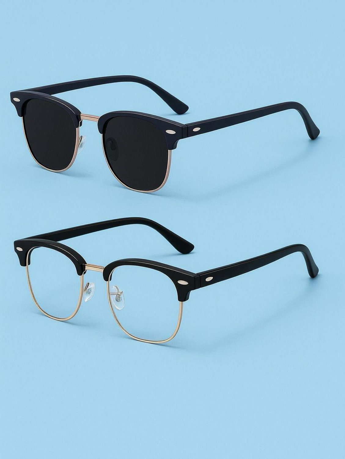 Image of The Studded Clubmaster Sunglasses