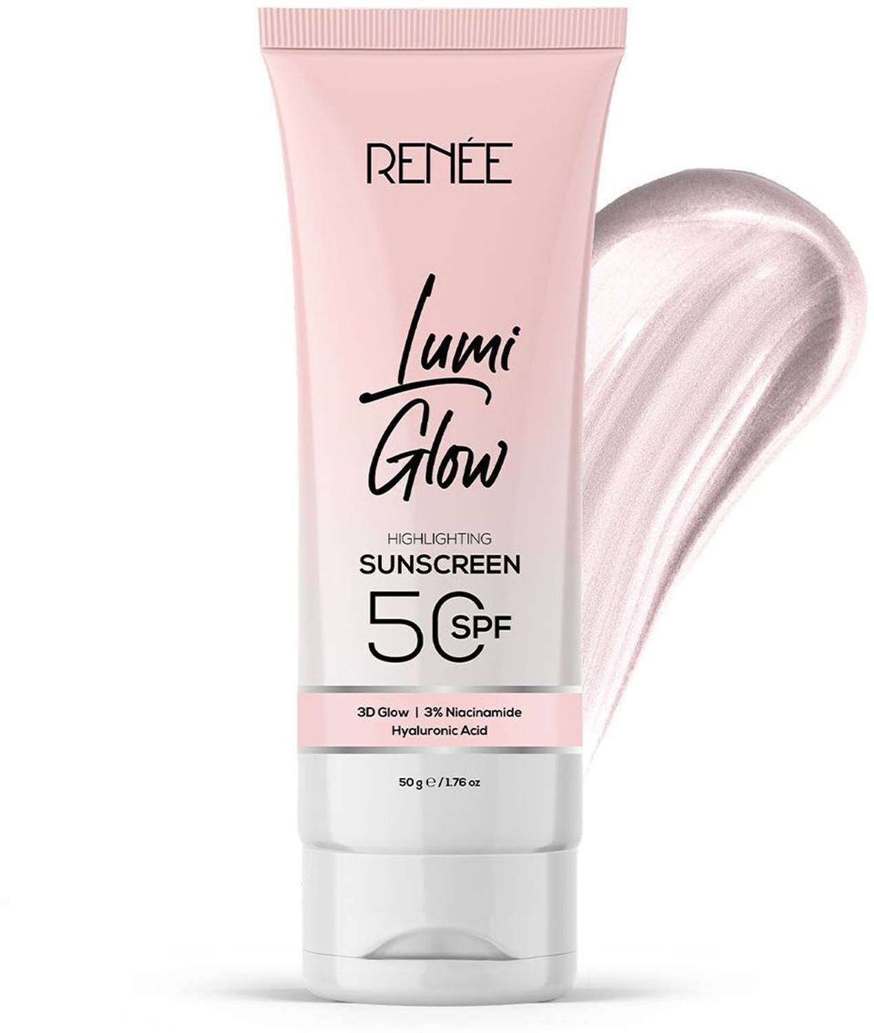 Renee Sunscreen - SPF 50 Lumi Glow Highlighting, Non-Sticky, No W