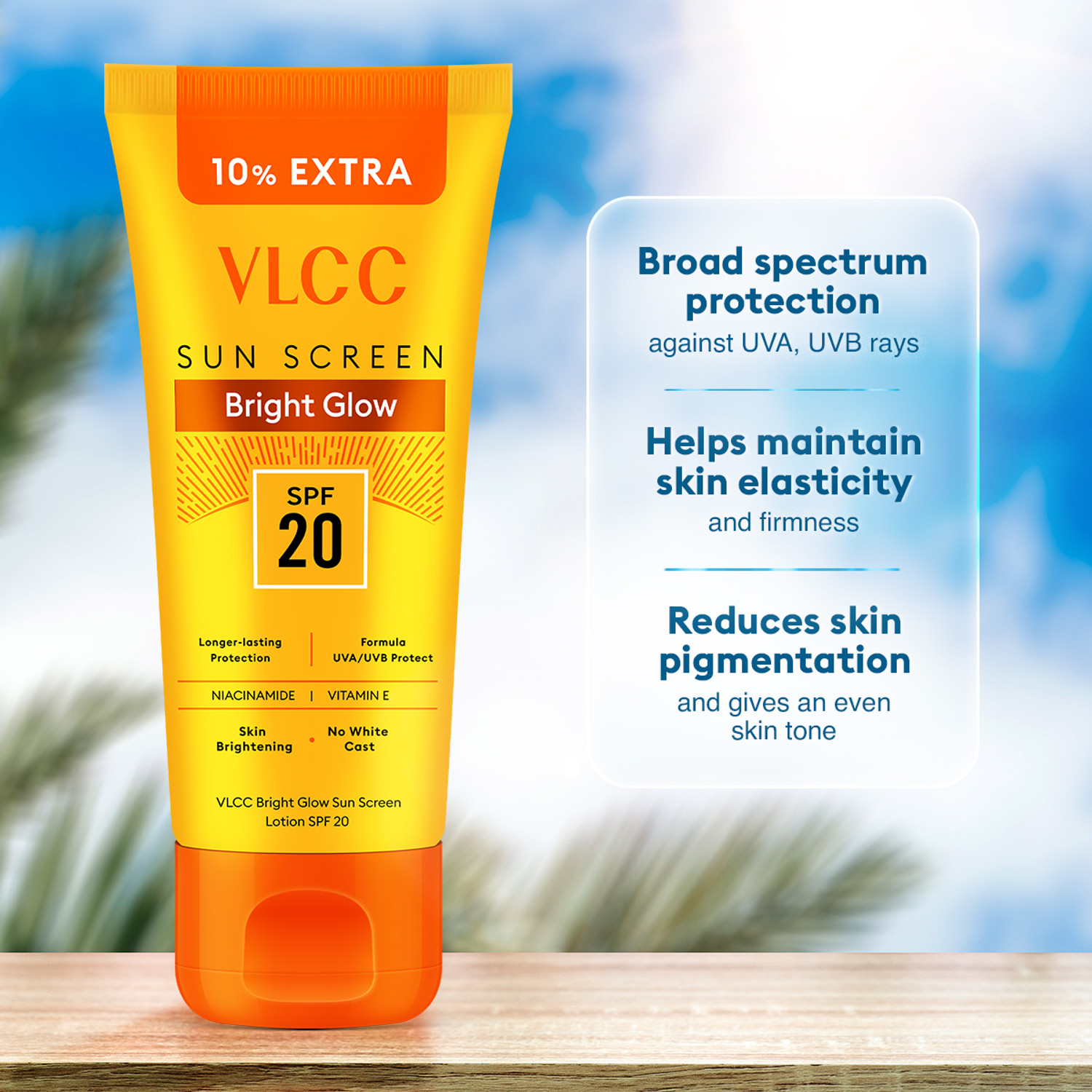 Image of VLCC Sunscreen - SPF 20 PA+ Bright Glow Sunscreen Lotion