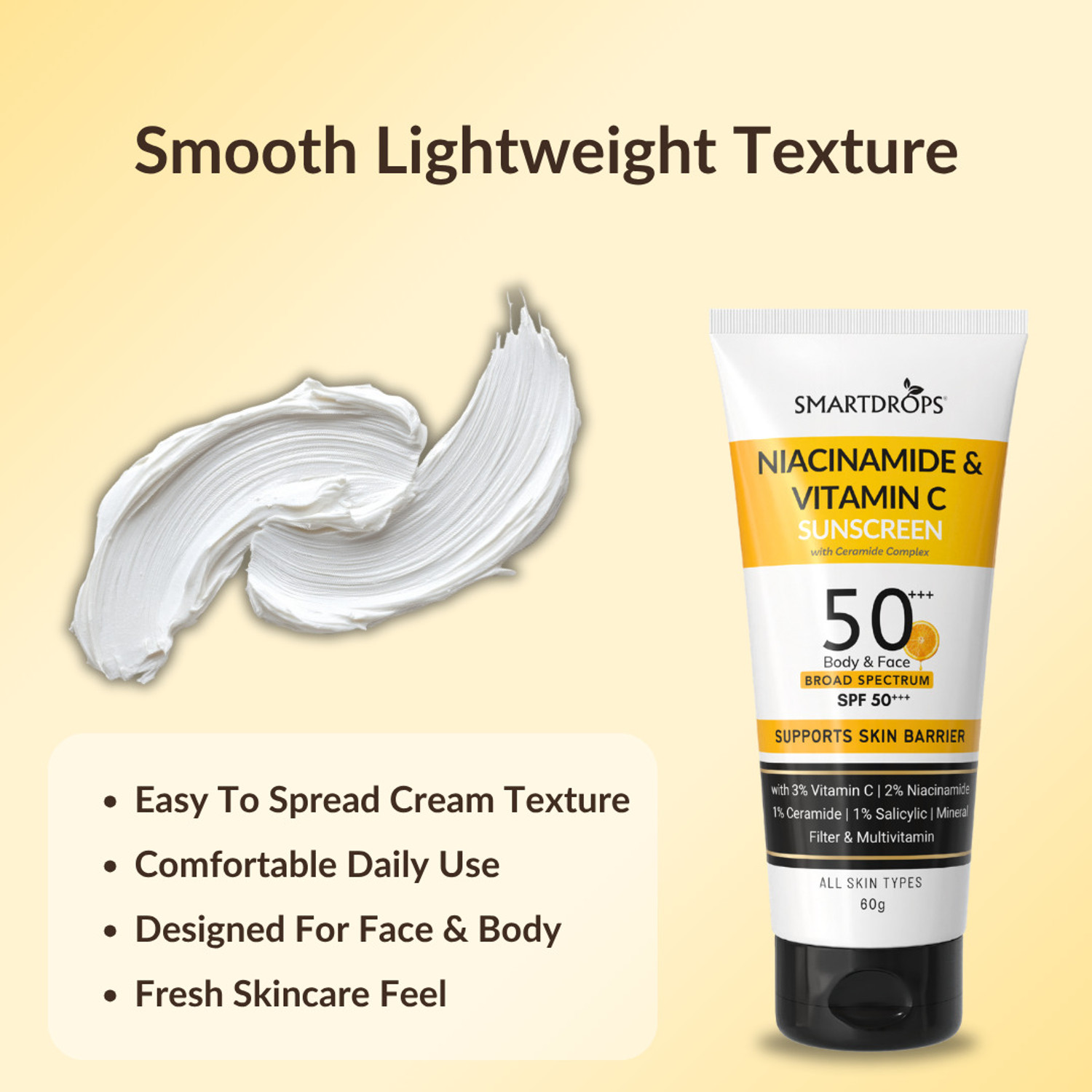 Image of smartdrops Sunscreen - SPF 50+++ PA++ Daily Sun Cover