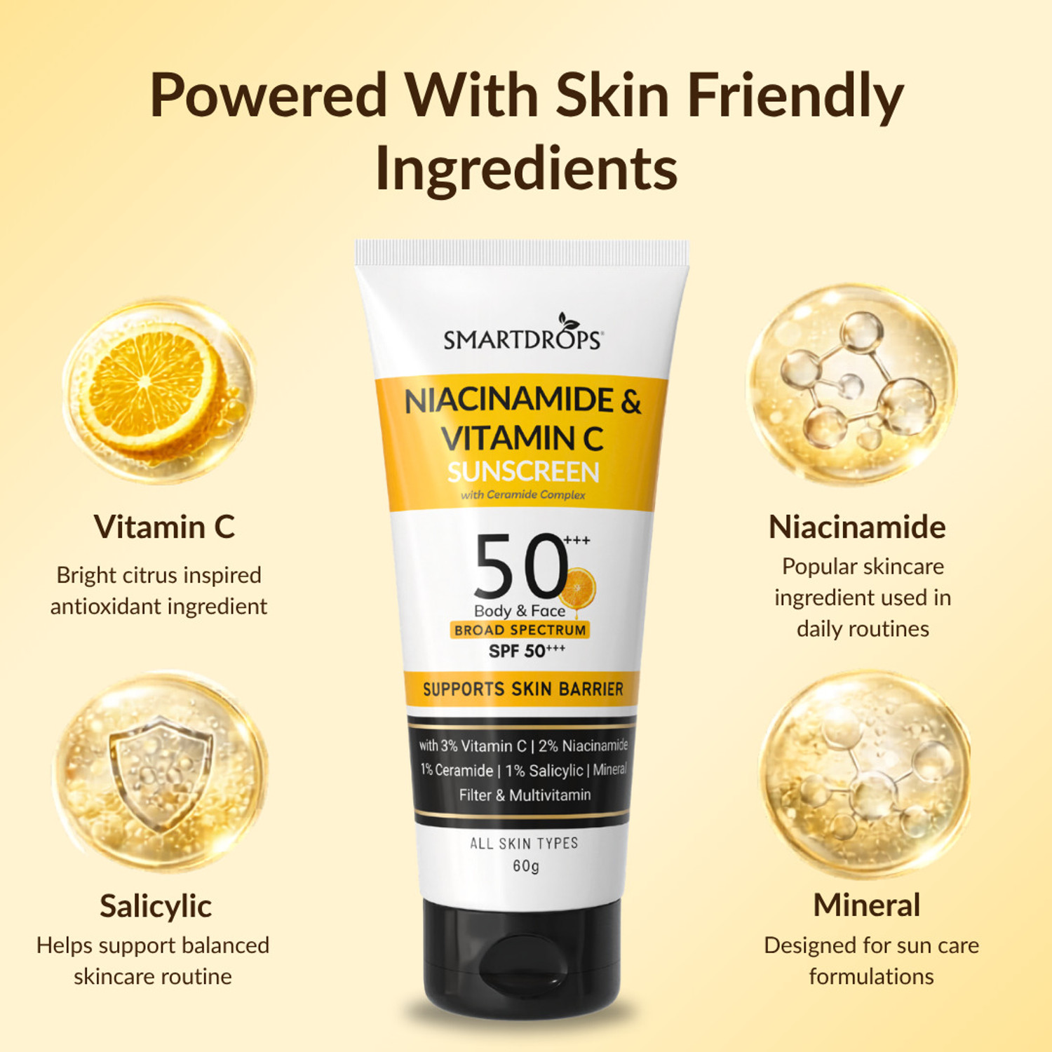 Image of smartdrops Sunscreen - SPF 50+++ PA++ Daily Sun Cover