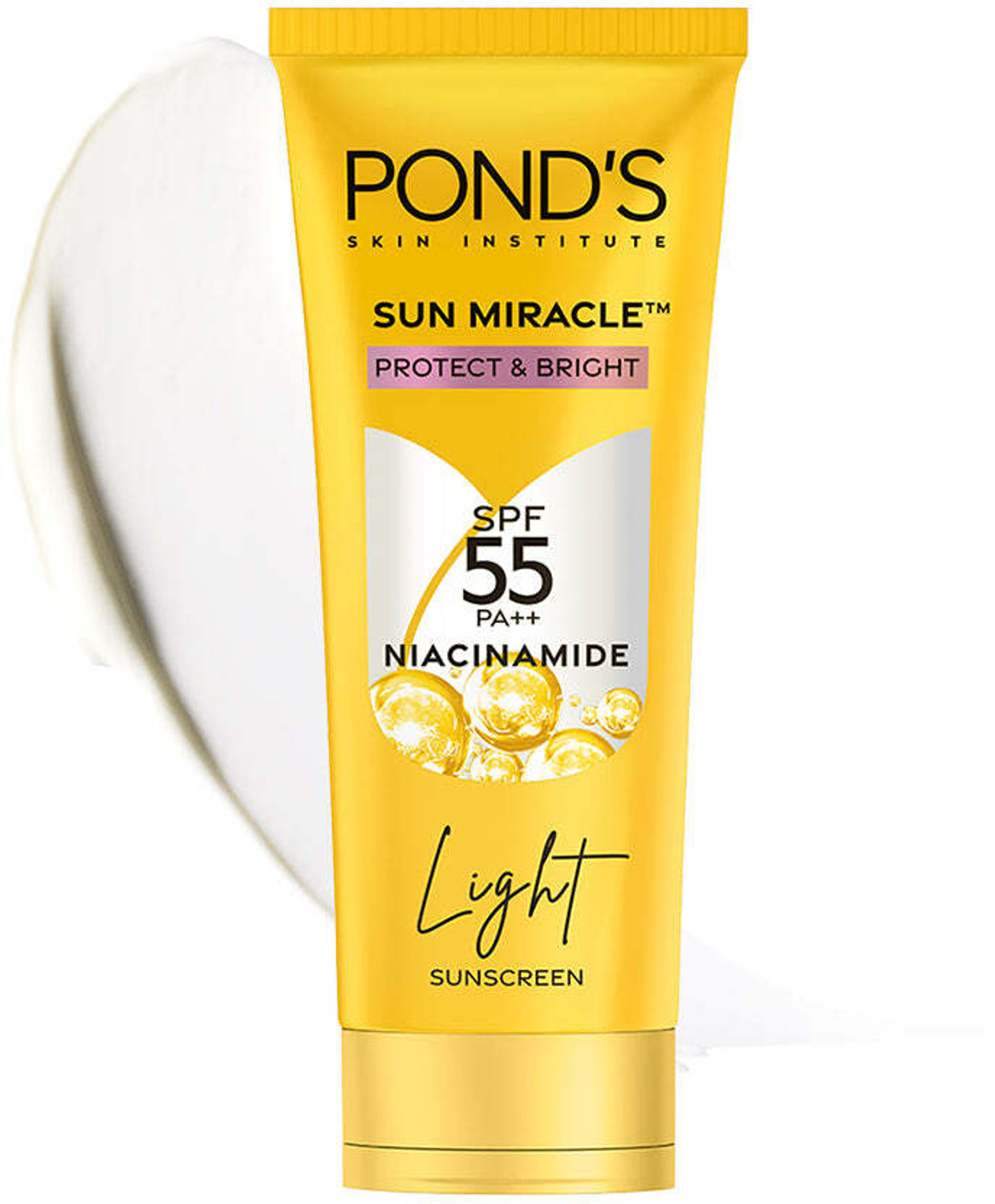 Image of POND's Sunscreen - SPF SPF 55 PA++ PA++ Sun Miracle Protect & Bright With 3% Niacinamide 47g