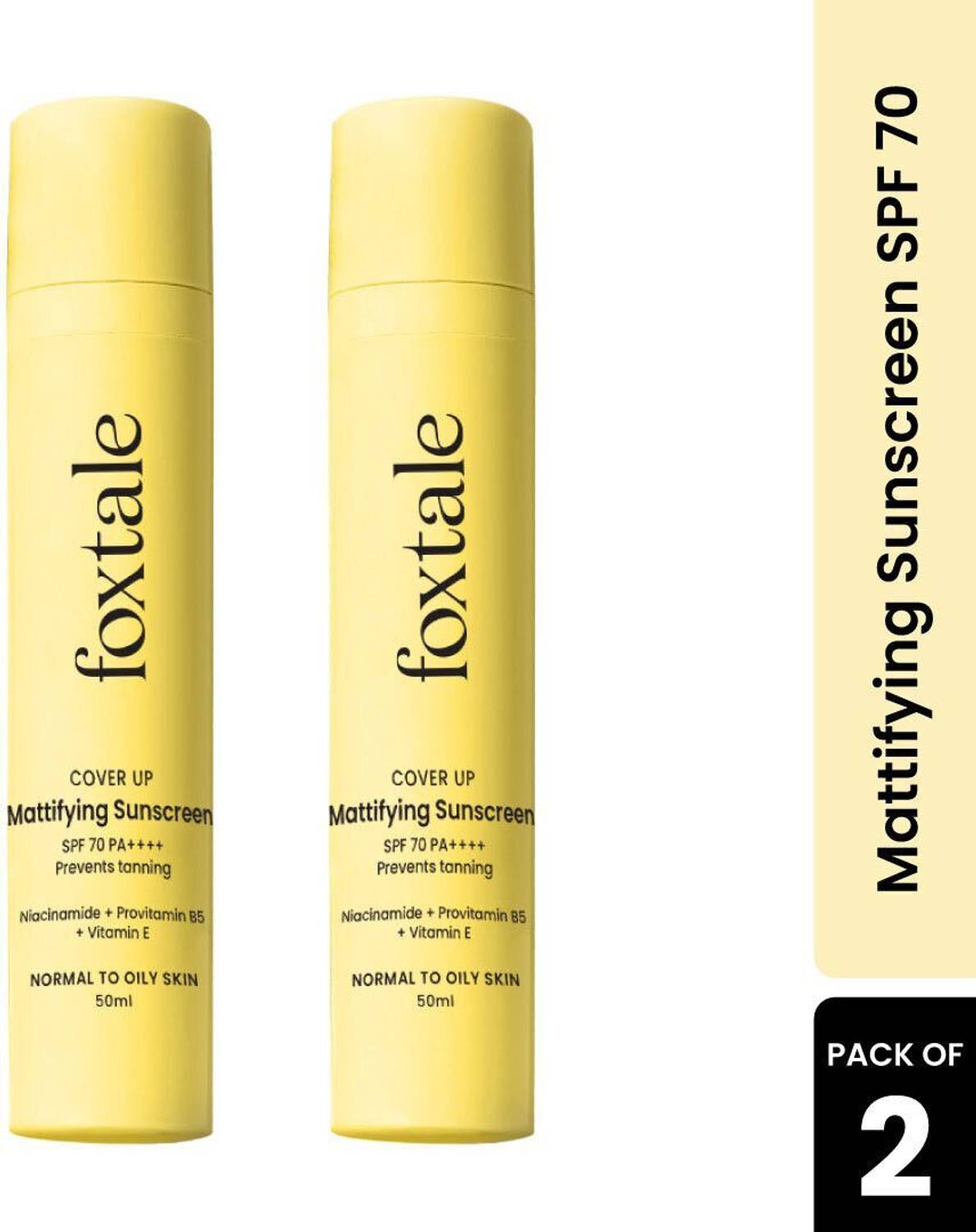 Foxtale Sunscreen SPF 70 PA++++ (Pack of 2) - Image 1