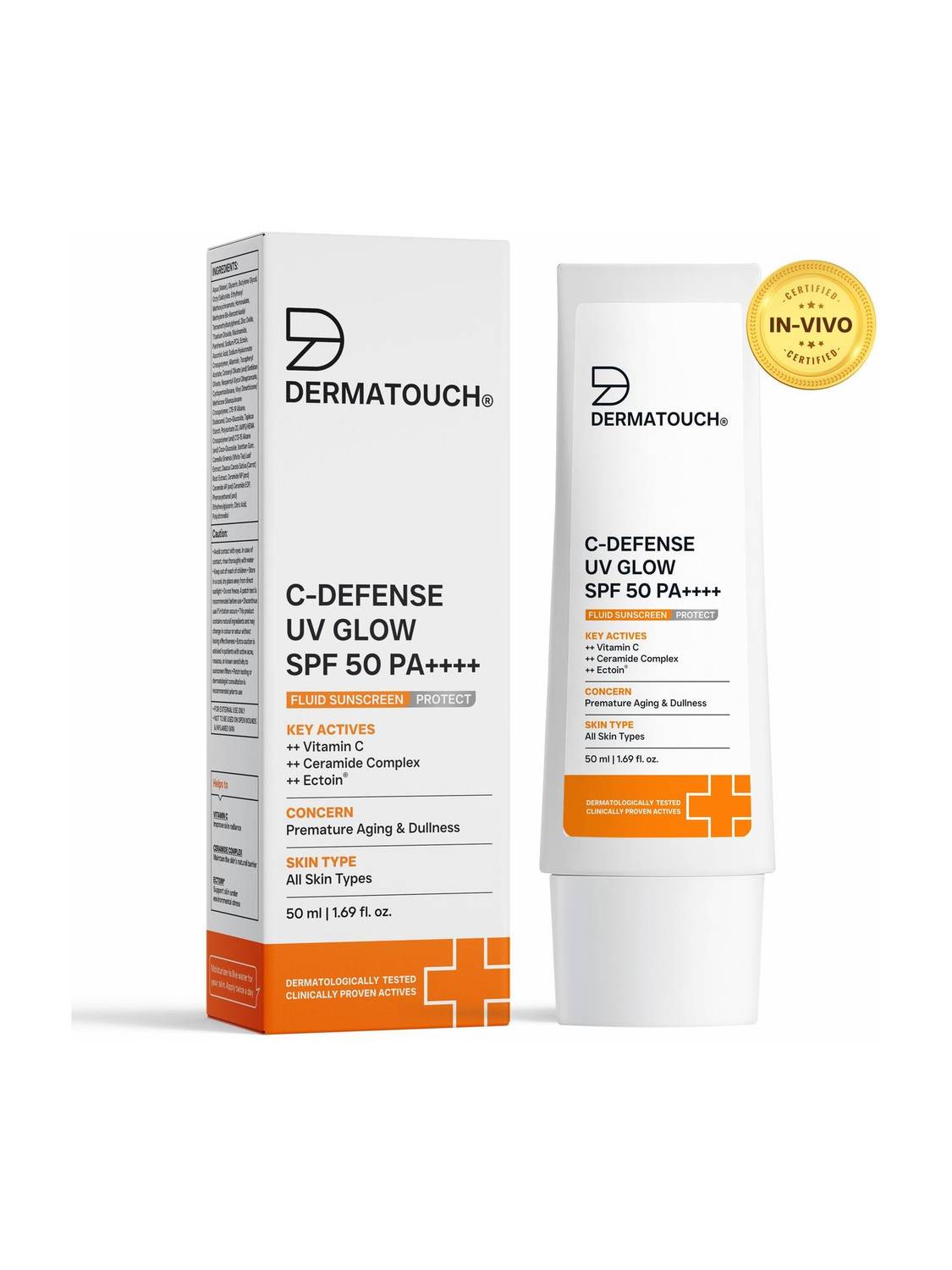 Dermatouch Sunscreen SPF 50 PA++++ 50ml - Image 1
