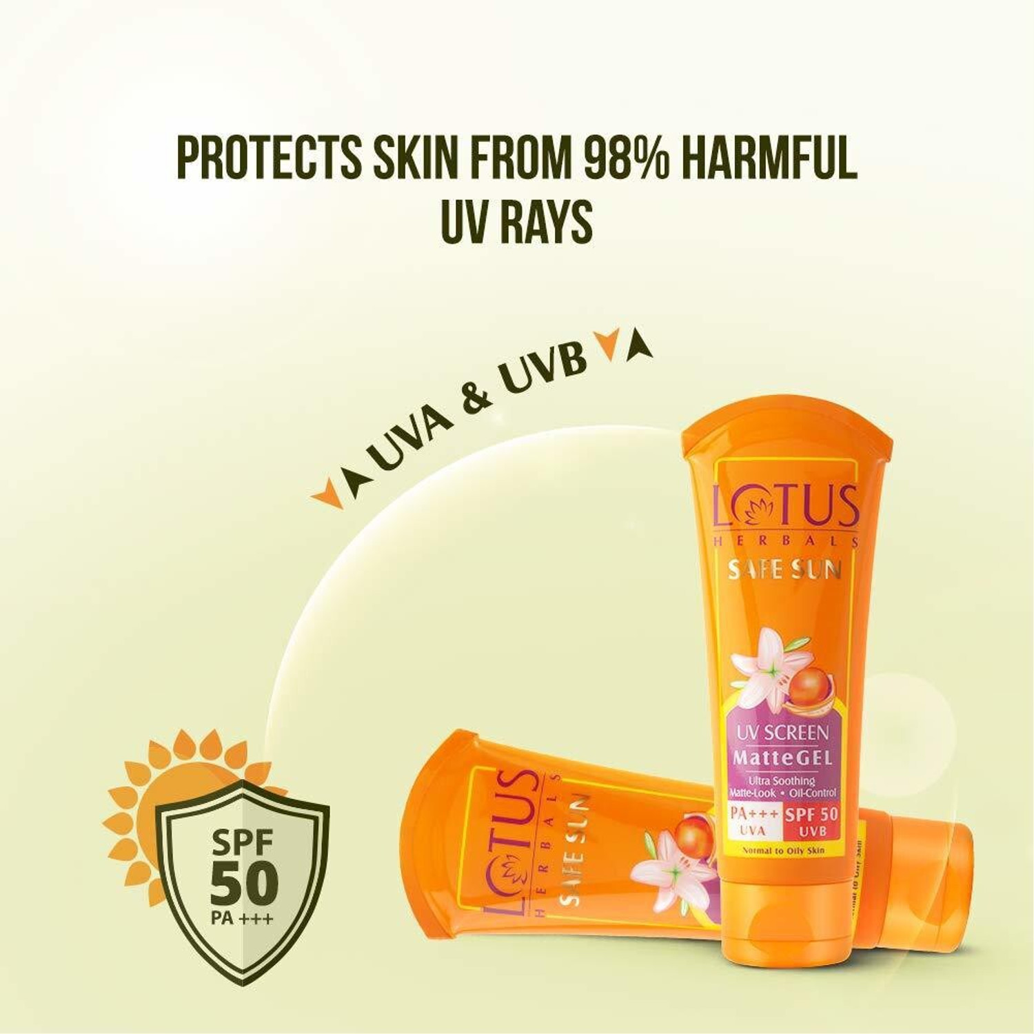 Image of LOTUS HERBALS Sunscreen - SPF 50 PA+++ 50000127 Combo