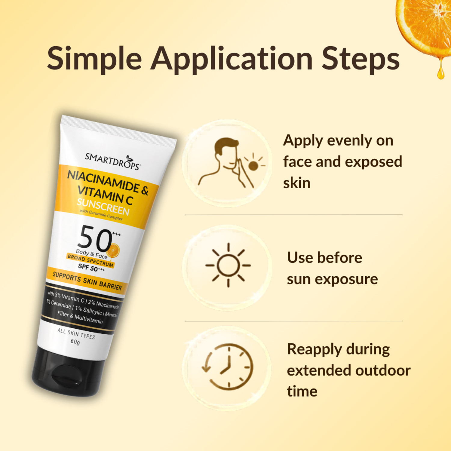 Image of smartdrops Sunscreen - SPF 50+++ PA++ Daily Sun Cover
