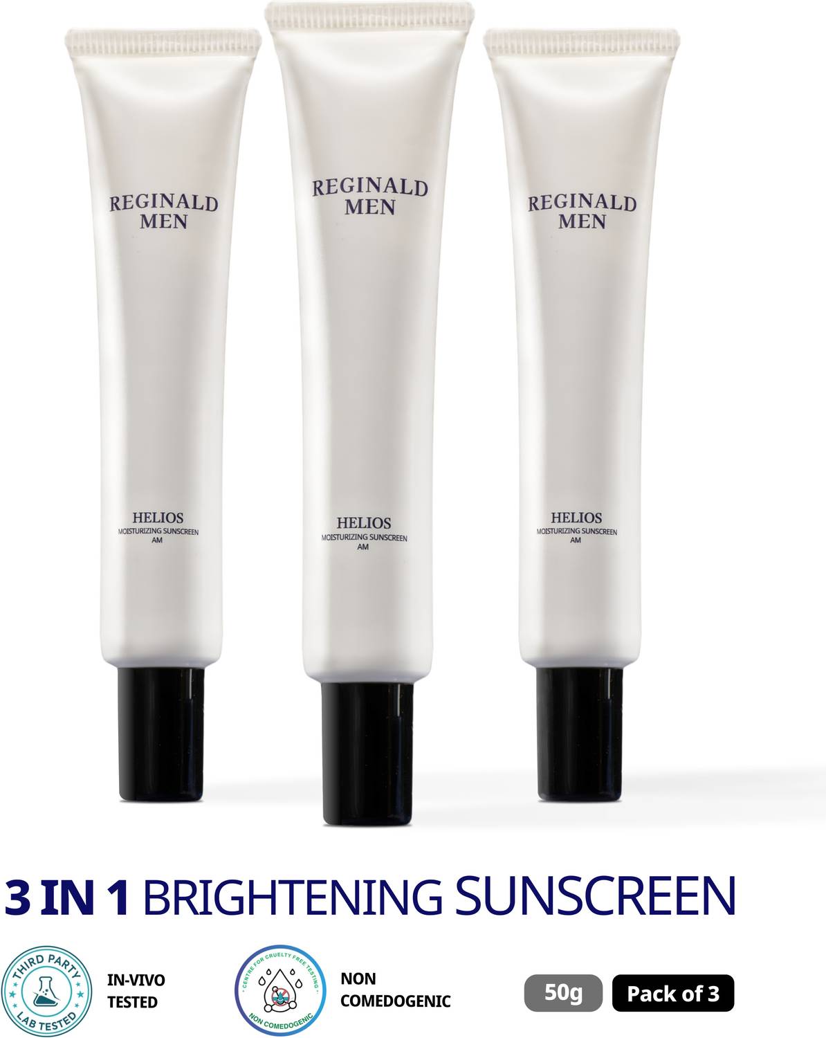 Reginald Men Helios Moisturising Sunscreen SPF 50+ PA++++ - Image 1