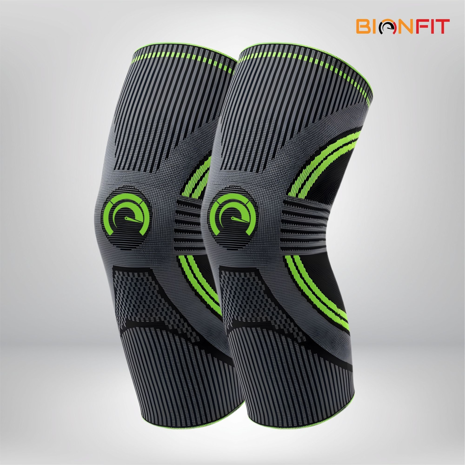 Image of BIONFIT Knee Support, Compression Sleeves for Athletes, Pain Relief & Injury Recovery Knee Support