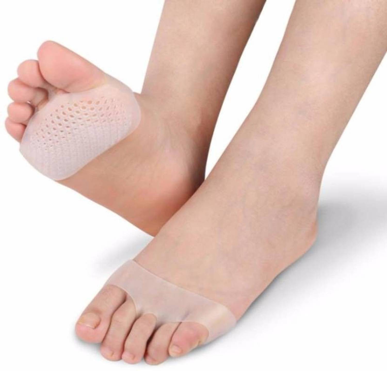 BRANDSHOPPY Soft Silicon Gel Half Toe Sleeve Forefoot Pads For Pain Relief Foot Support