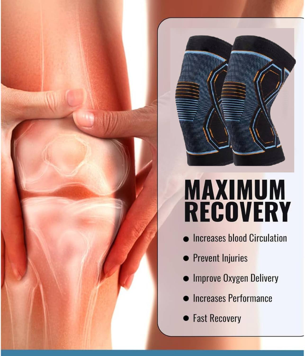 Leosportz 2 Pack Knee Brace, Unisex - Image 3