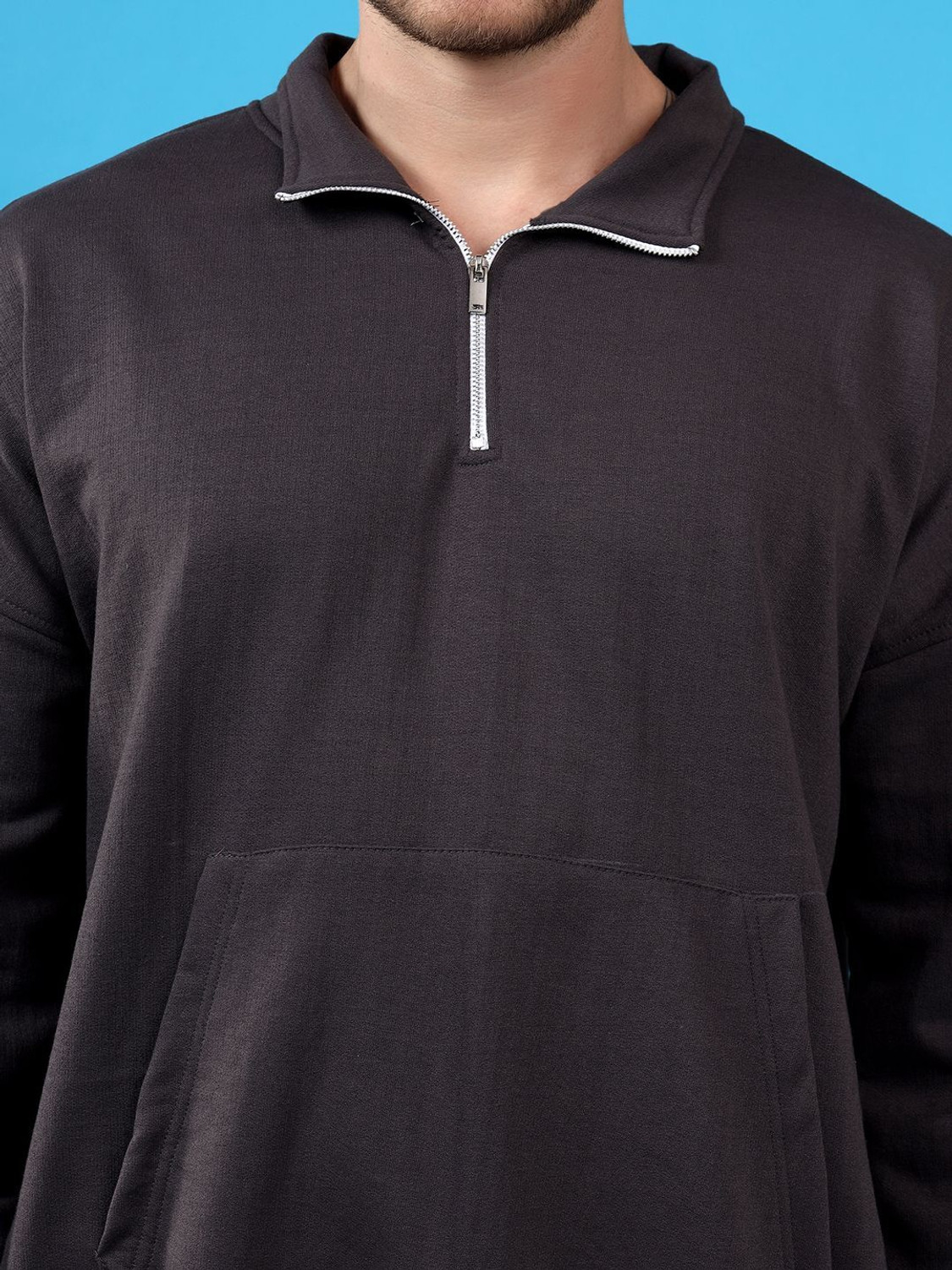 Image of KOTTY Full Sleeve Solid Men Sweatshirt