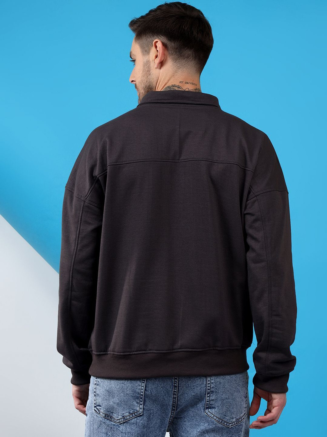Image of KOTTY Full Sleeve Solid Men Sweatshirt