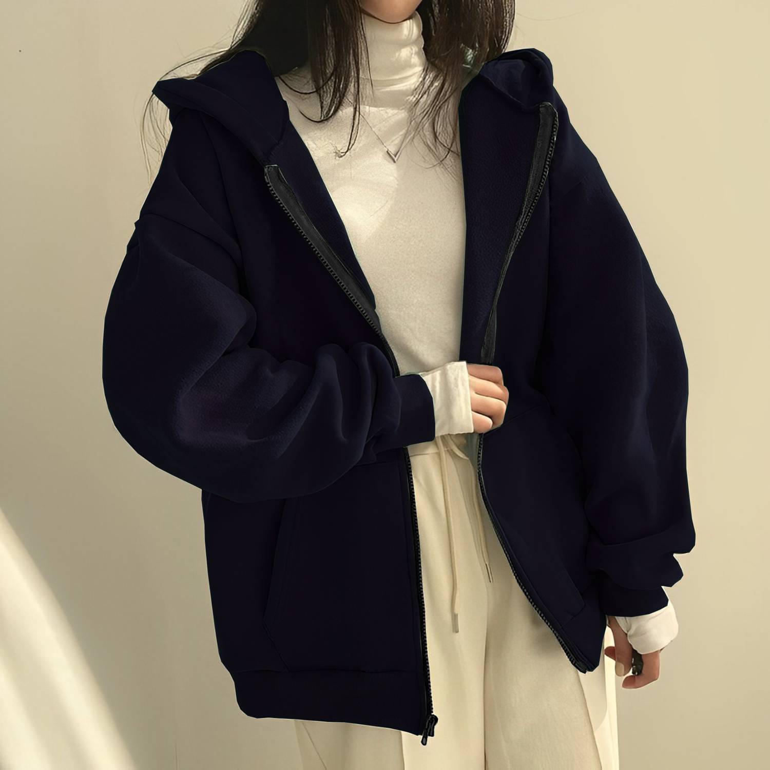 HouseOfCommon Full Sleeve Solid Women Jacket