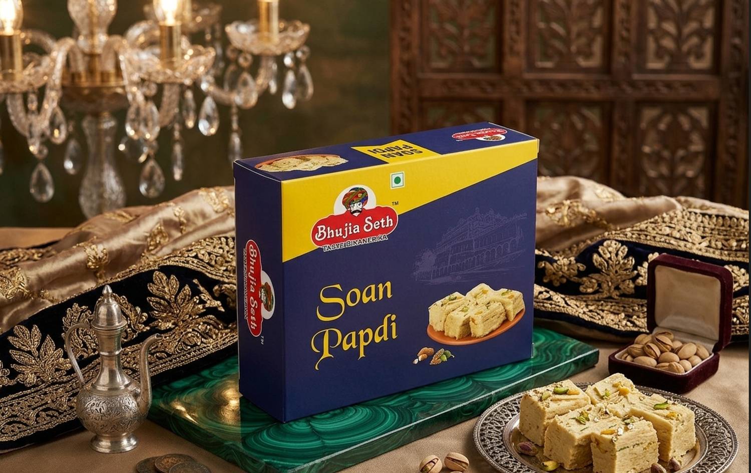 BHUJIYA SETH soan papdi box 400 gm