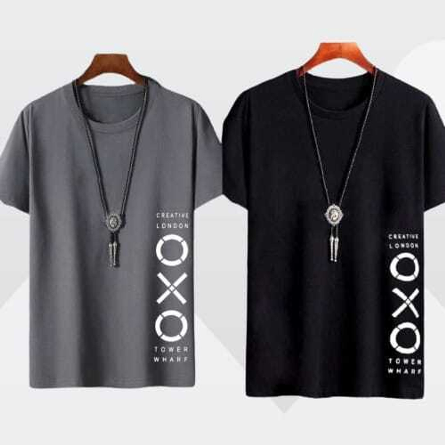 Image of AXXITUDE Printed Men Black, Grey T-Shirt