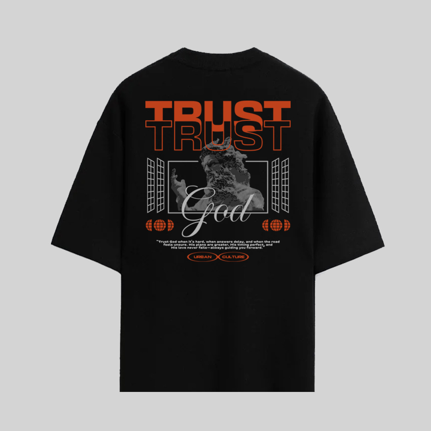 Image of SL5 TEX Printed Men Round Neck Black T-Shirt