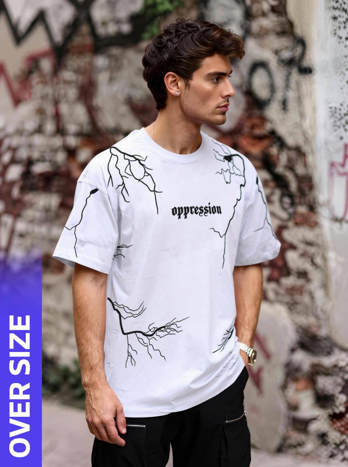 Image of ORIGINAL CREATOR Printed Men Grey T-Shirt