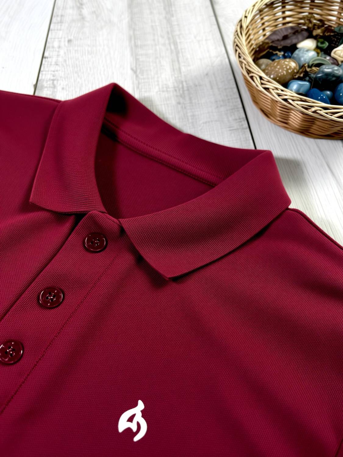 f Gallery Solid Men Maroon T-Shirt - Image 2