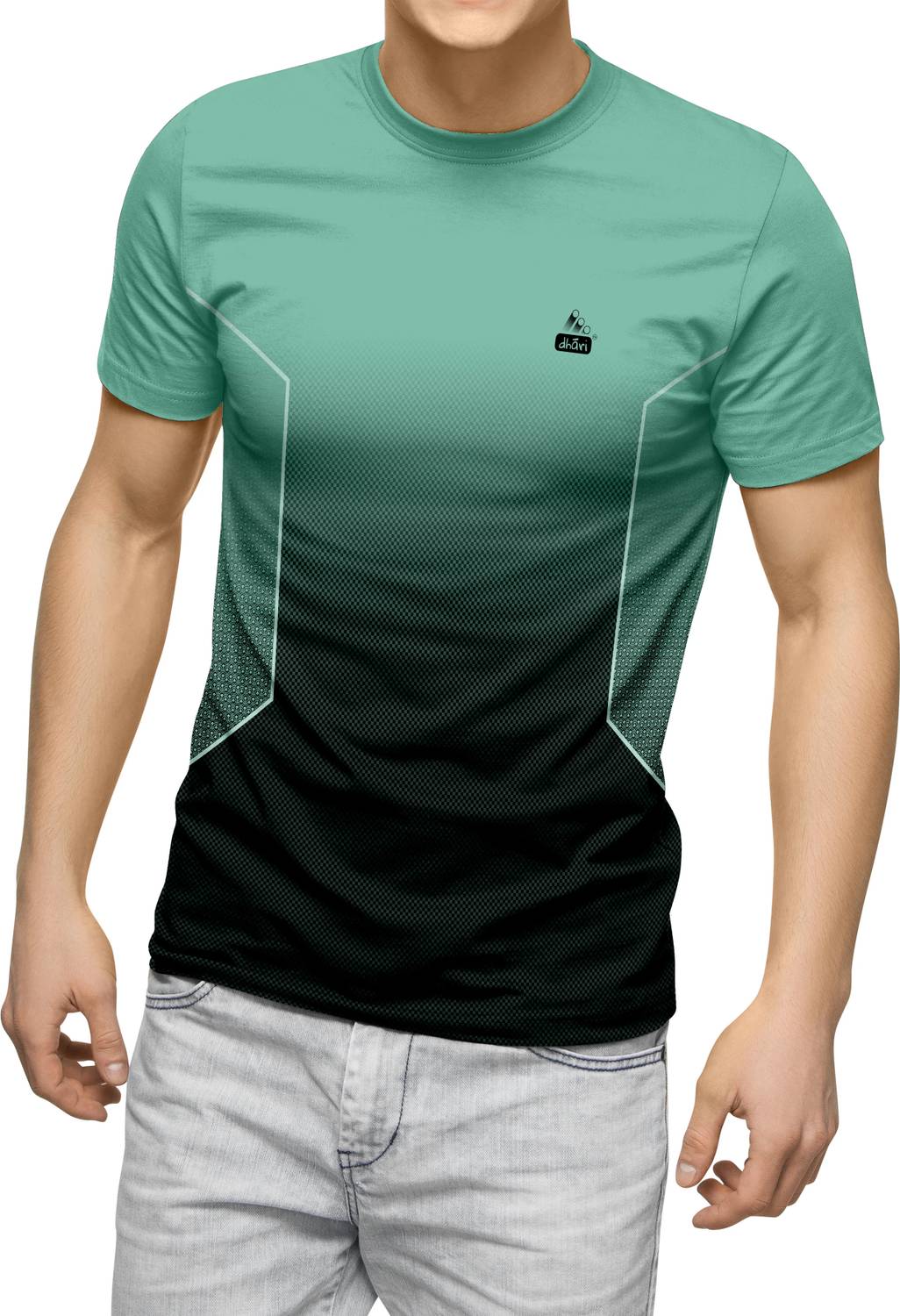 dhaari by unique creation Men Colorblock Round Neck Polyester Lig