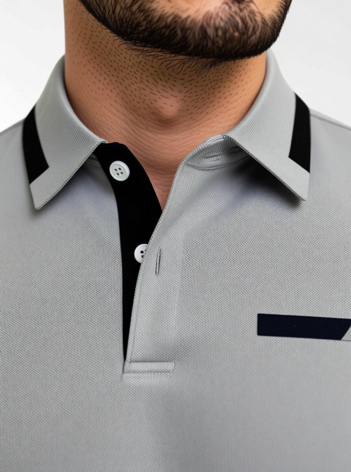 Image of MD by Mathra Dass Solid Men Grey T-Shirt