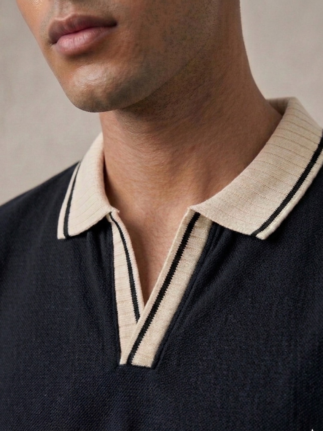 Image of STEVESTATUS Solid Men Polo Neck Grey T-Shirt