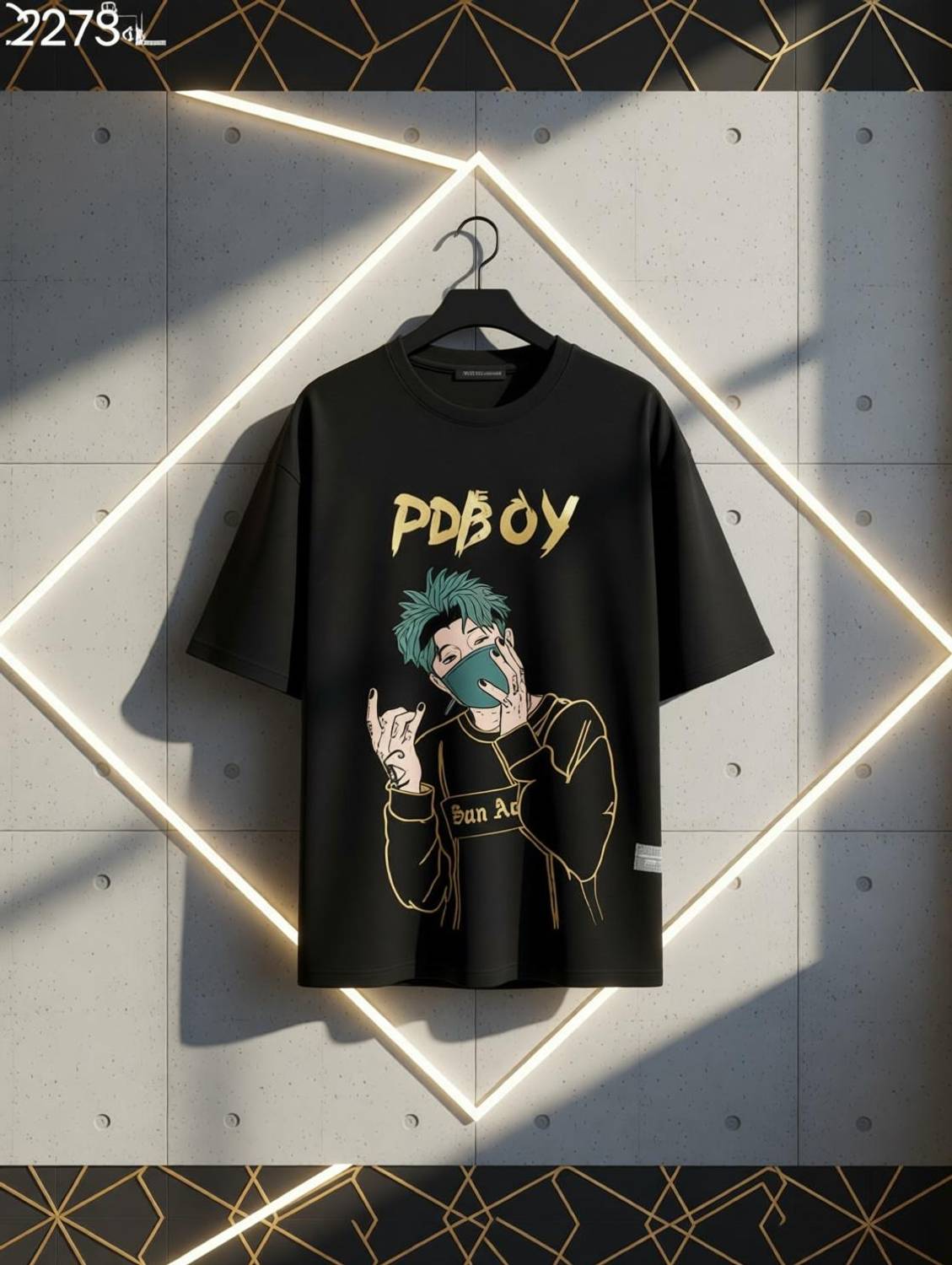 VRMA Printed Men Black, Yellow T-Shirt - Image 3