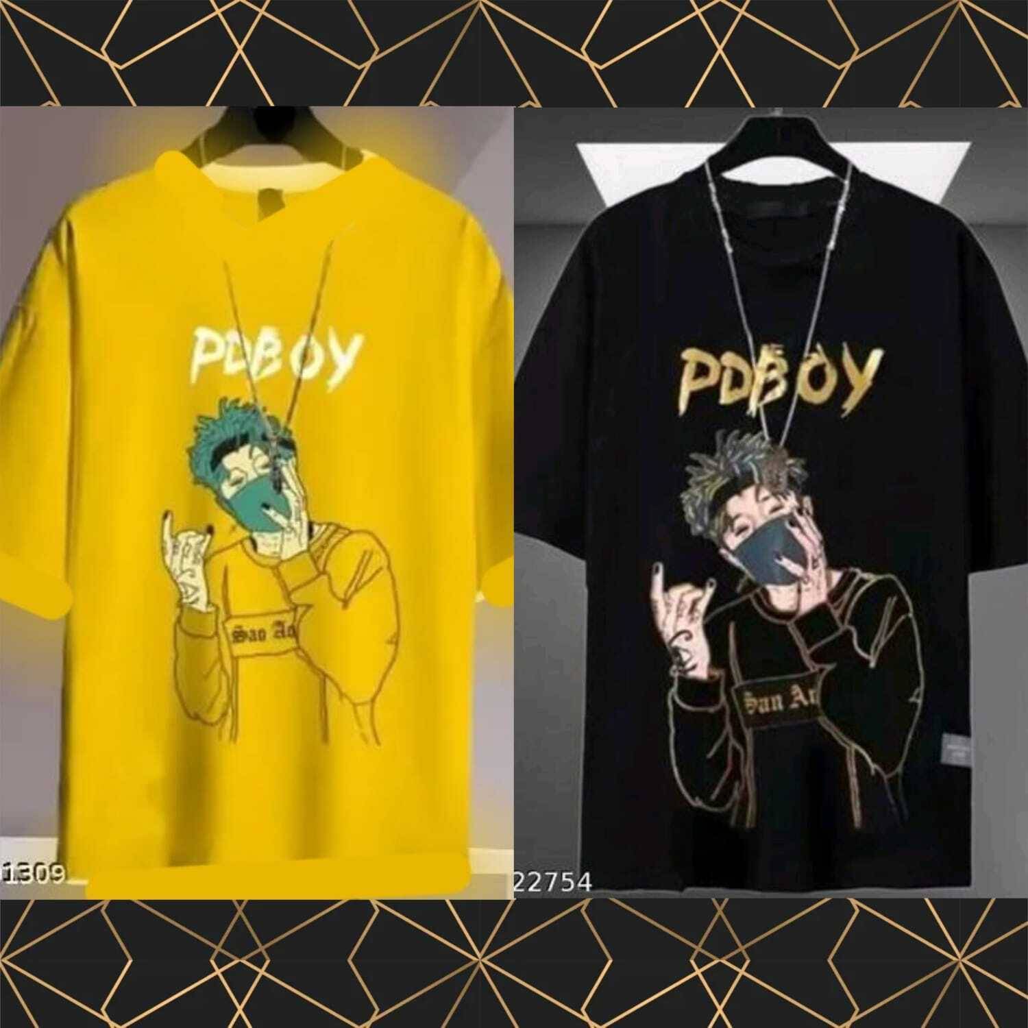 VRMA Printed Men Black, Yellow T-Shirt - Image 2