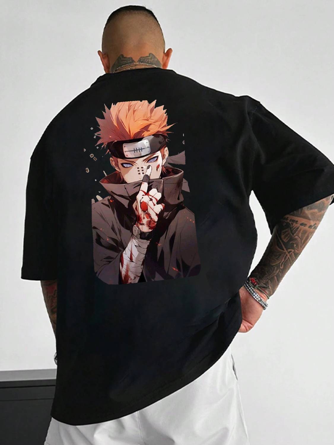 BubbleTwyst Typography, Graphic Print Men Round Neck Black T-Shirt