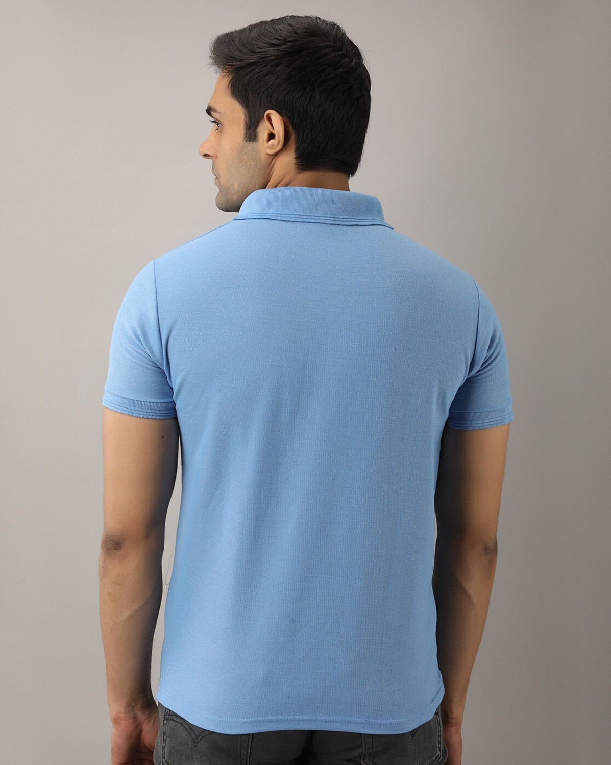 Image of ACENTEO Solid Men Polo Neck Multicolor T-Shirt