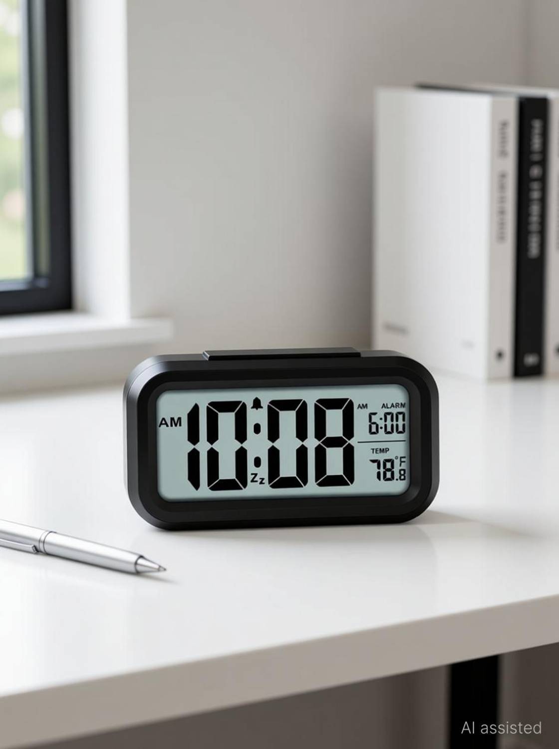 Adonai Digital Black Clock
