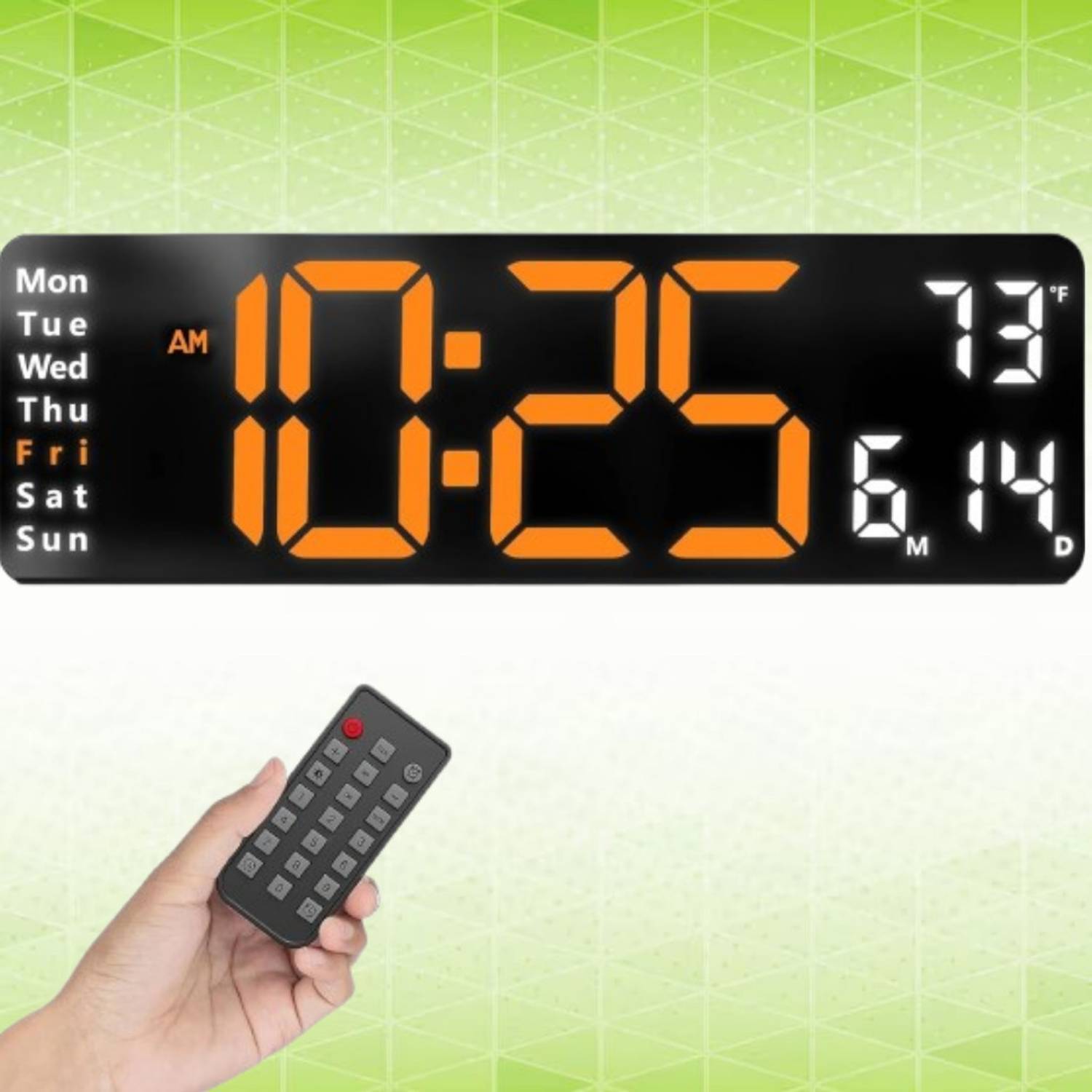 Shoefwinkl Digital Black Clock - Image 1