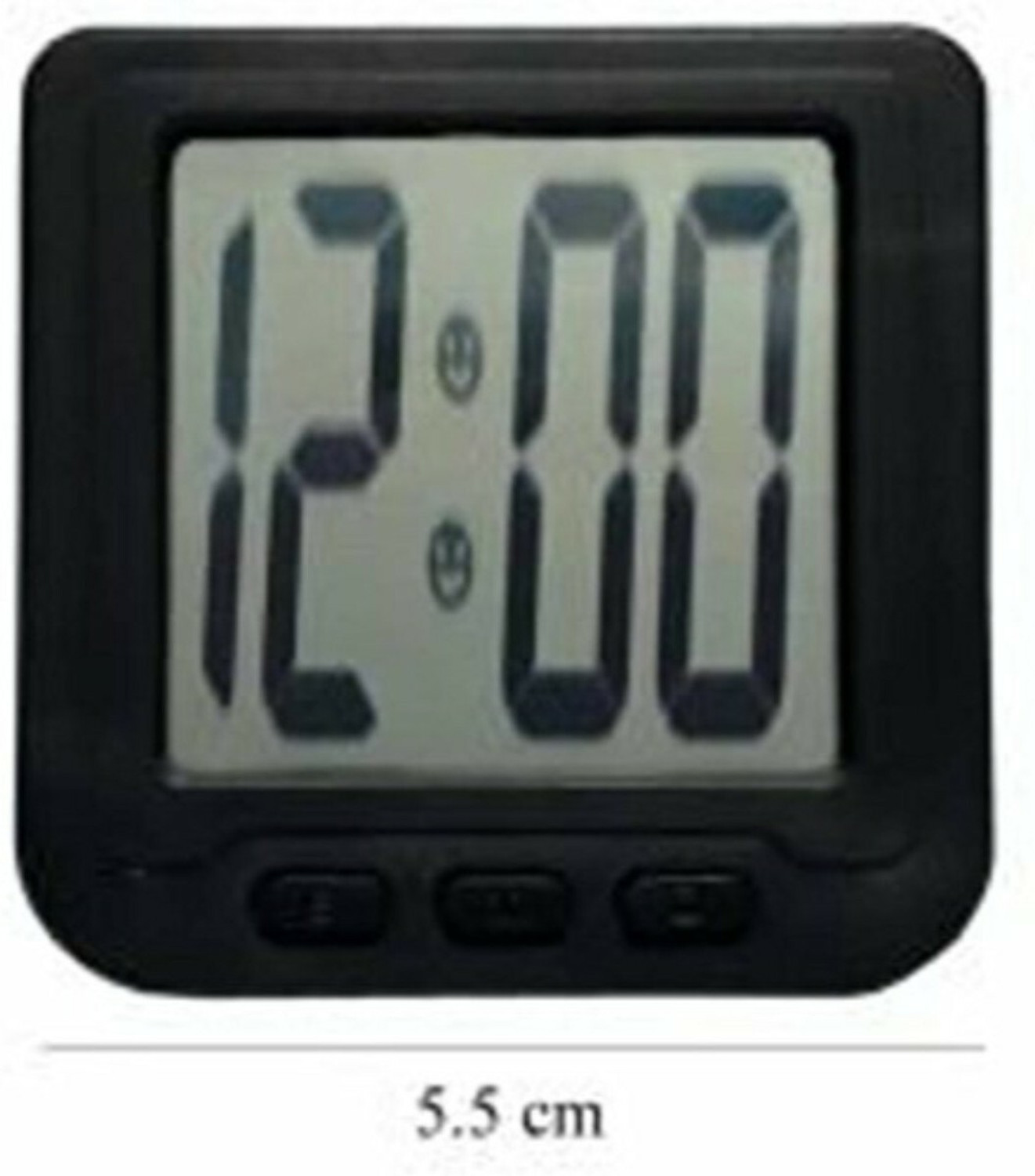 Image of Shrines Digital Black Clock