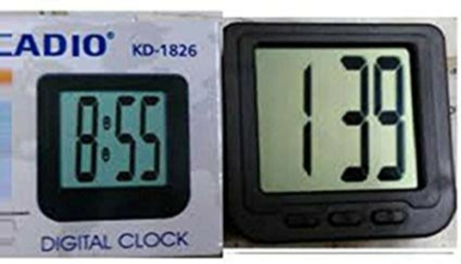 Image of Shrines Digital Black Clock