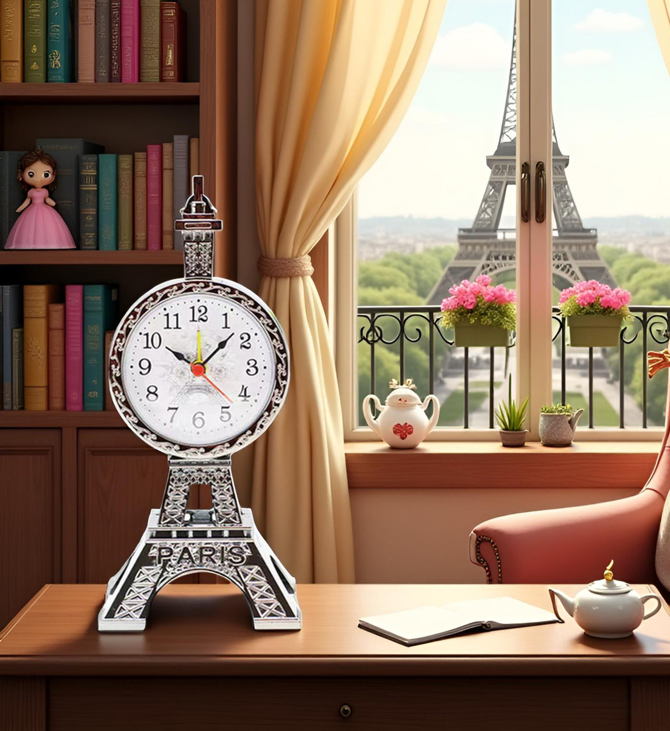 Image of Shrines Digital SILVER Clock