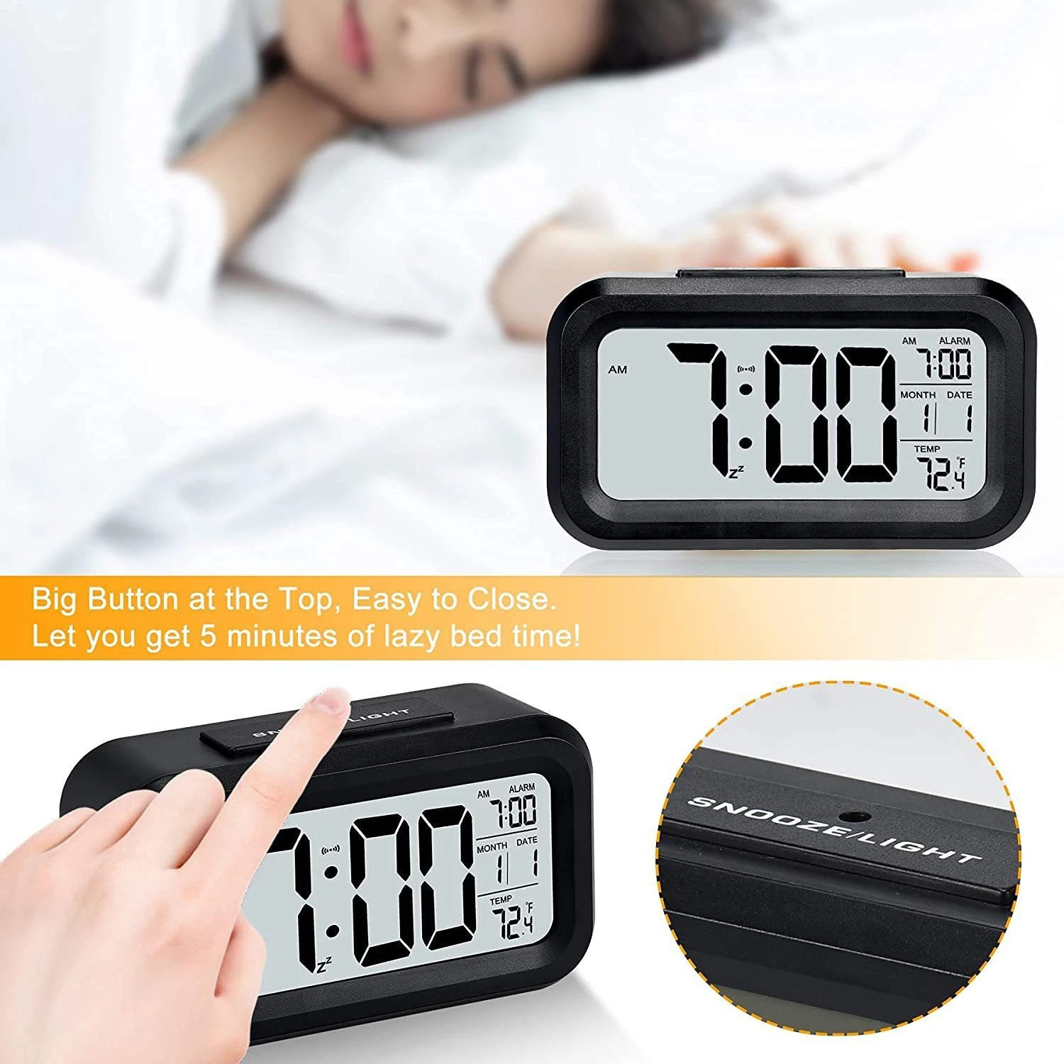 Image of omkarzone Digital Black Clock