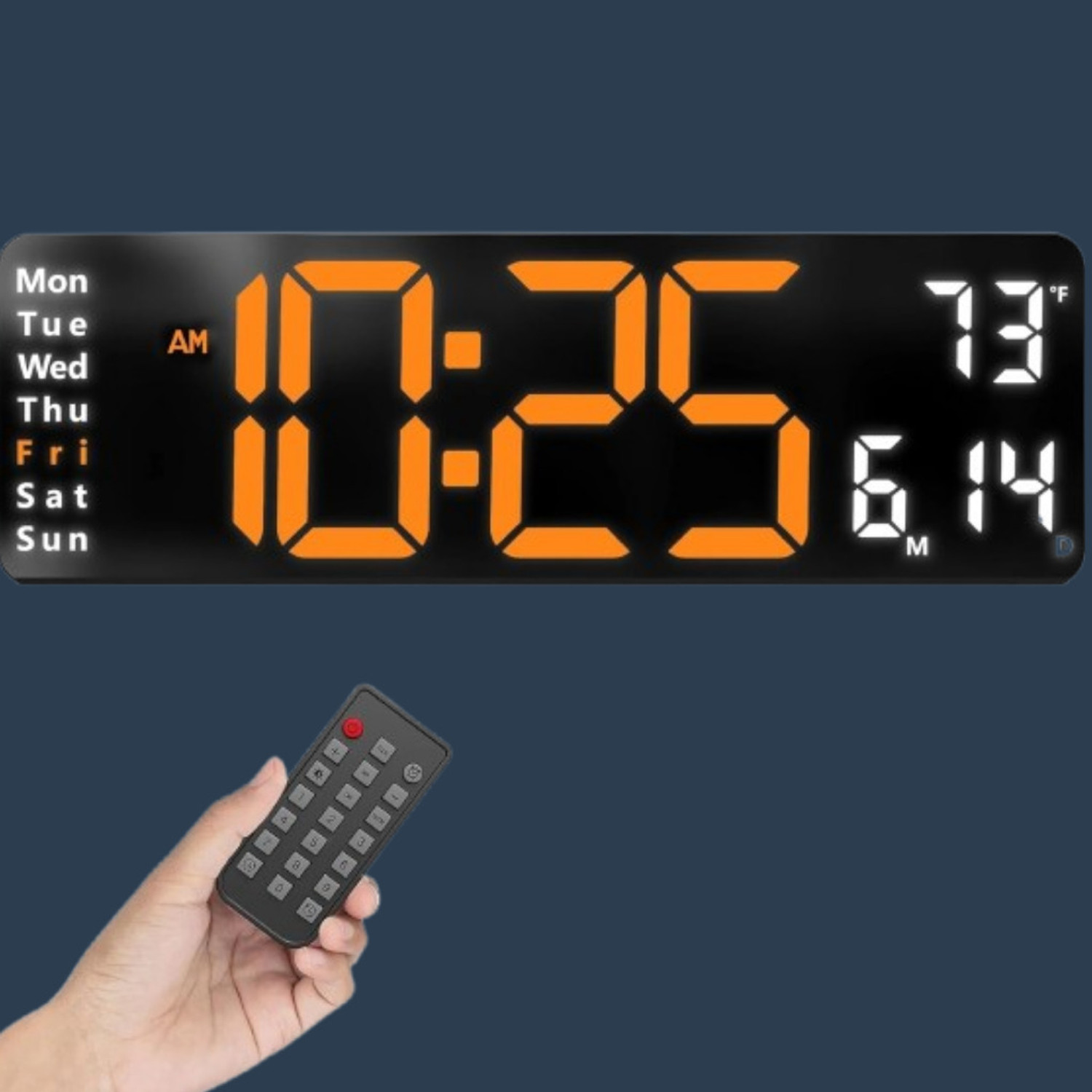 Image of MAXIVE Digital 12 cm X 38 cm Wall Clock
