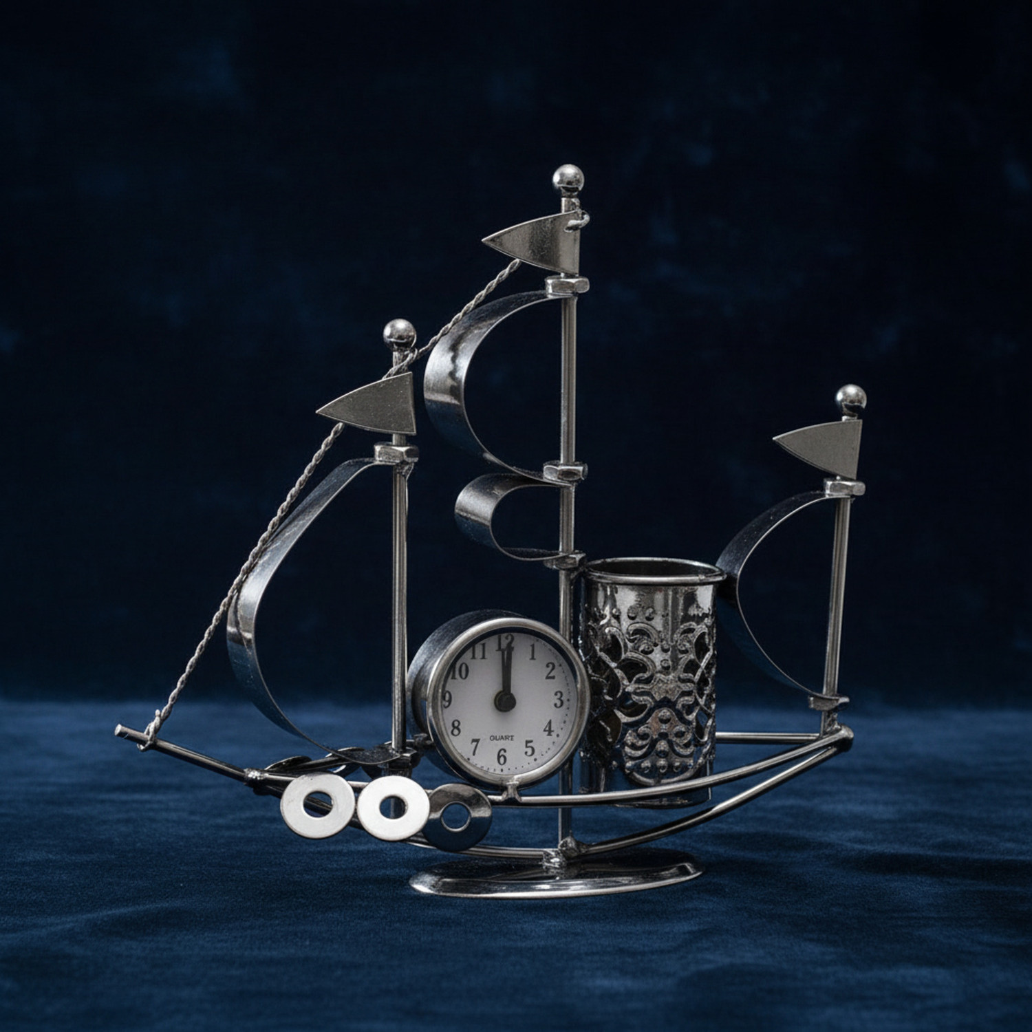 Image of Shrines Digital SILVER Clock