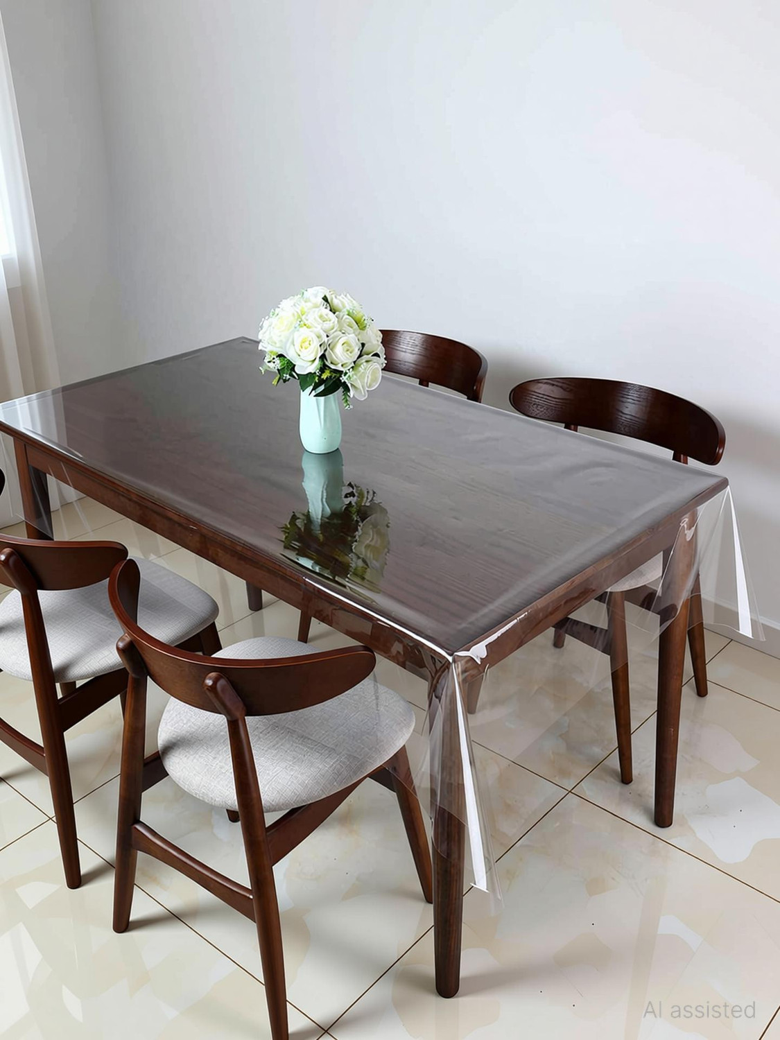Image of Flipkart SmartBuy PVC 6 Seater Solid Table Cover