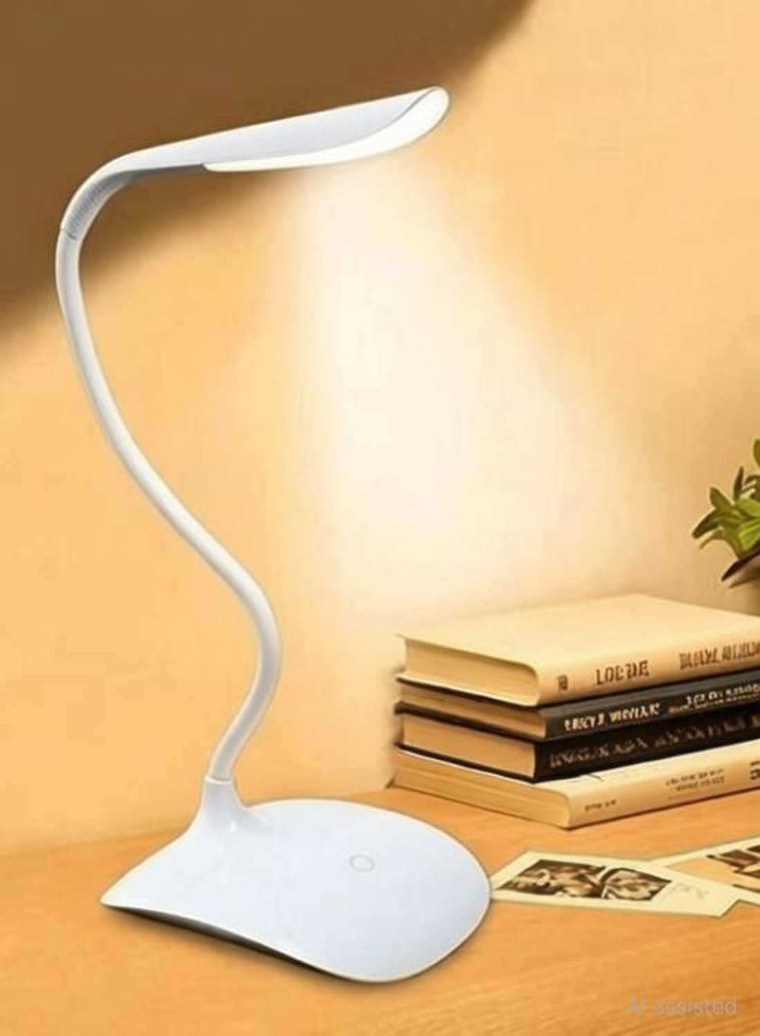 Image of LOPAZ USB LED Desk Lamp Table Light 3 Level of Brightness Flexible Neck Table Lamp Table Lamp