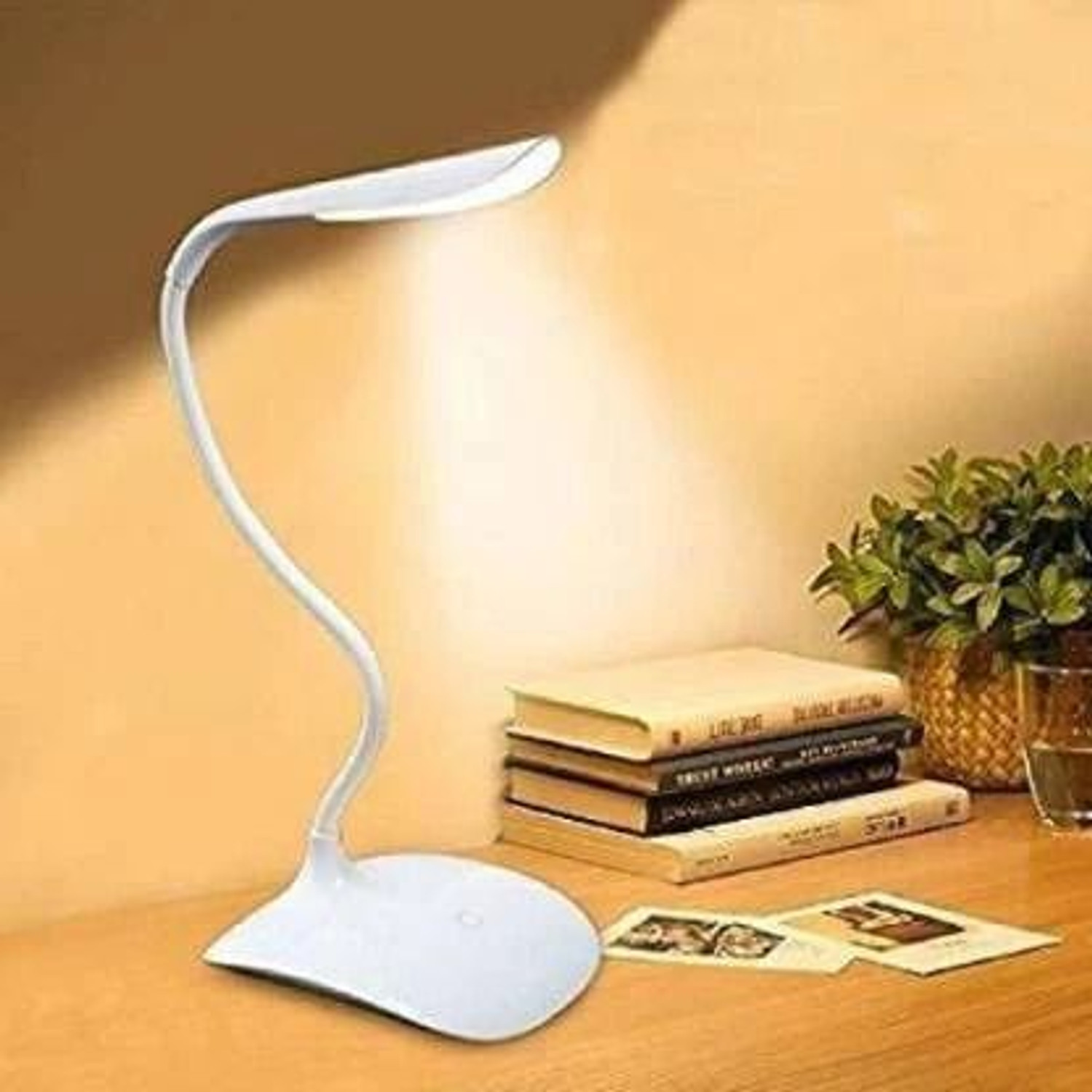 Image of LOPAZ USB LED Desk Lamp Table Light 3 Level of Brightness Flexible Neck Table Lamp Table Lamp