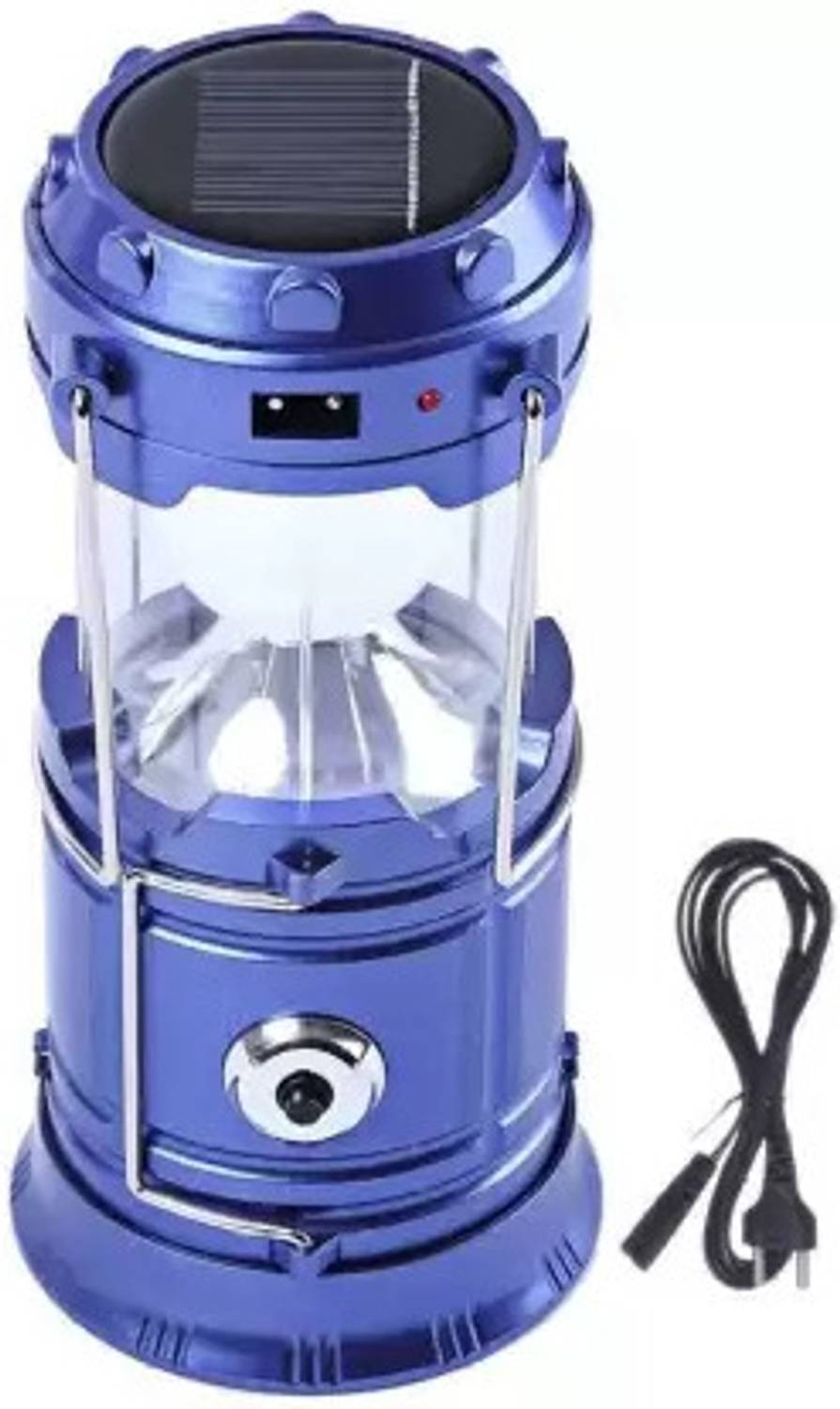 HASRU Lights Blue Plastic Table Lantern (12.52 cm X 6.25 cm, Pack