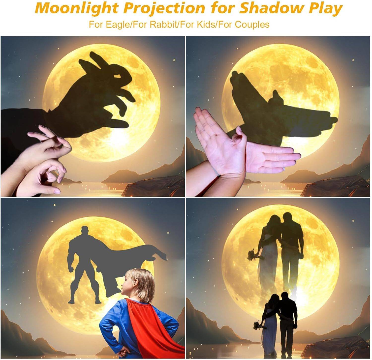「Light Mellow Moonlight」 IMMUTABLE Buy Moonlight Projection Night Light CXZ23 Night Lamp