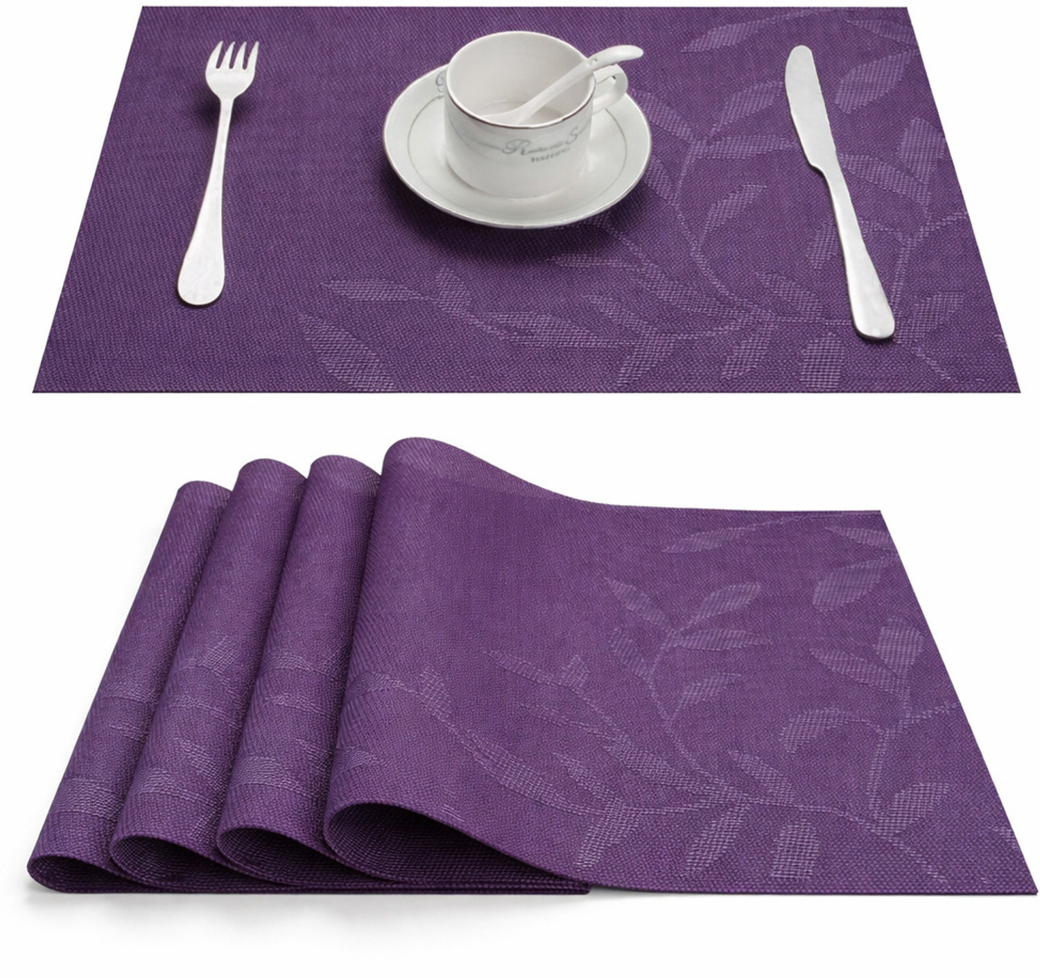 Image of NoBiZ Rectangular Pack of 4 Table Placemat